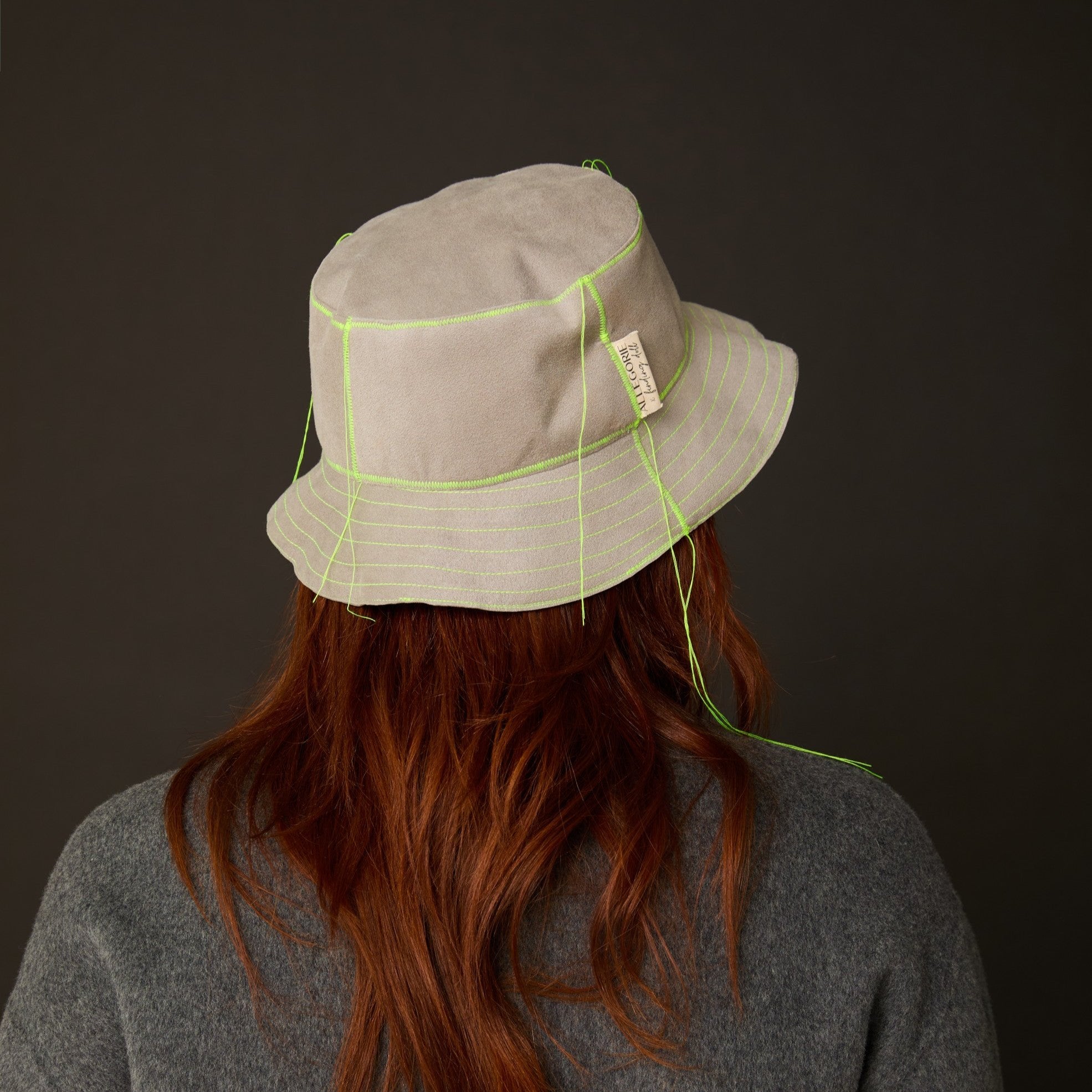 Sample Sale - A x F: Color-Blocked Bucket Hat, Misty Winter
