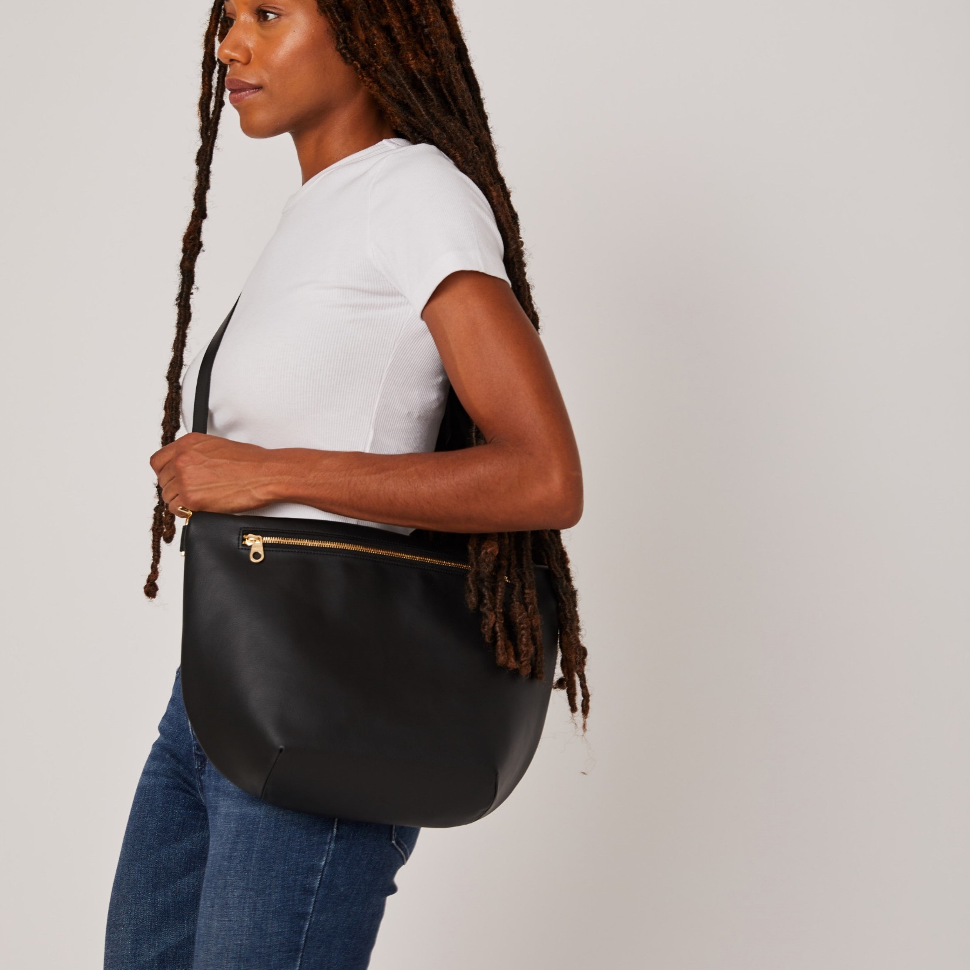 Gala Hobo Fanny Bag (Black)