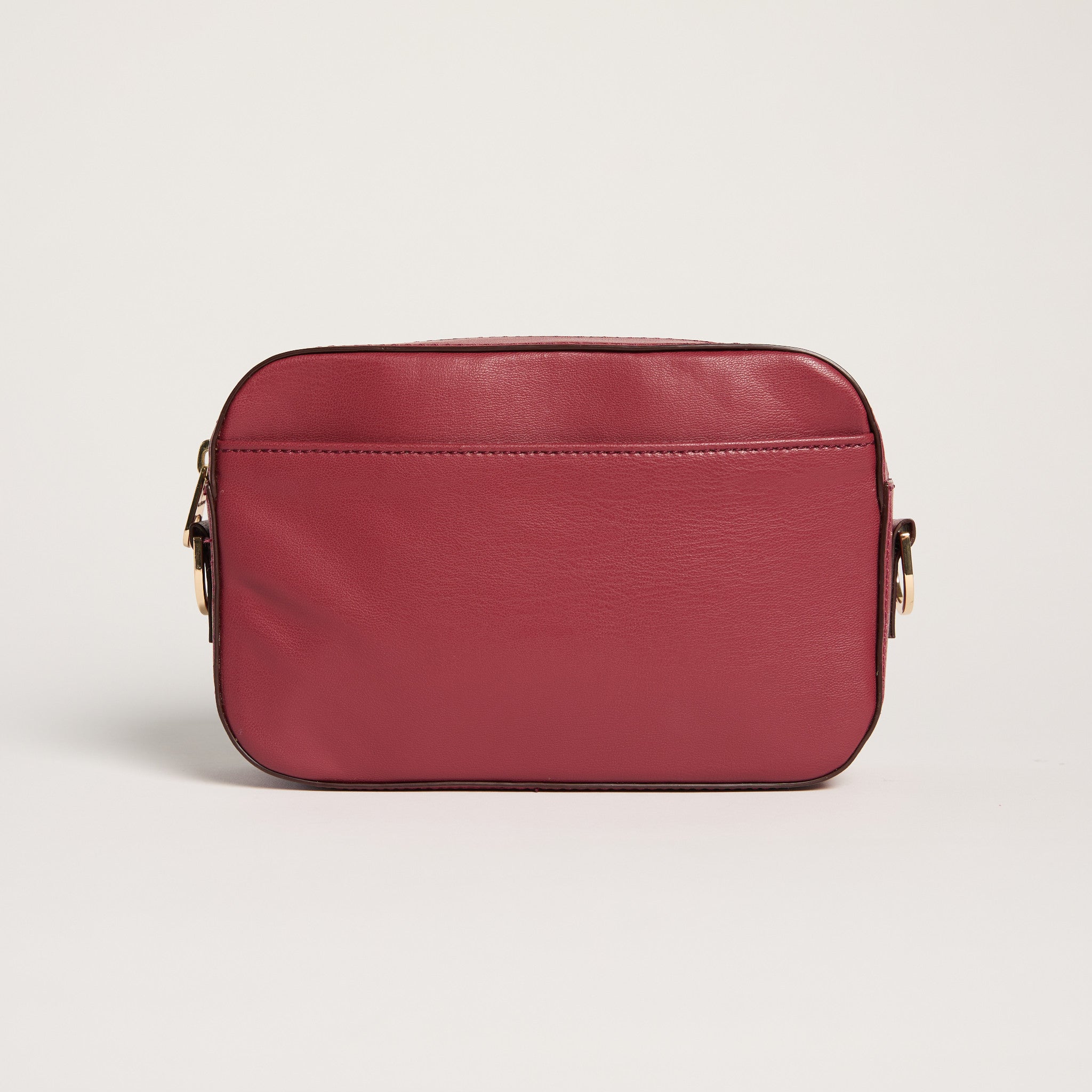 vegan apple leather crossbody bag in wine