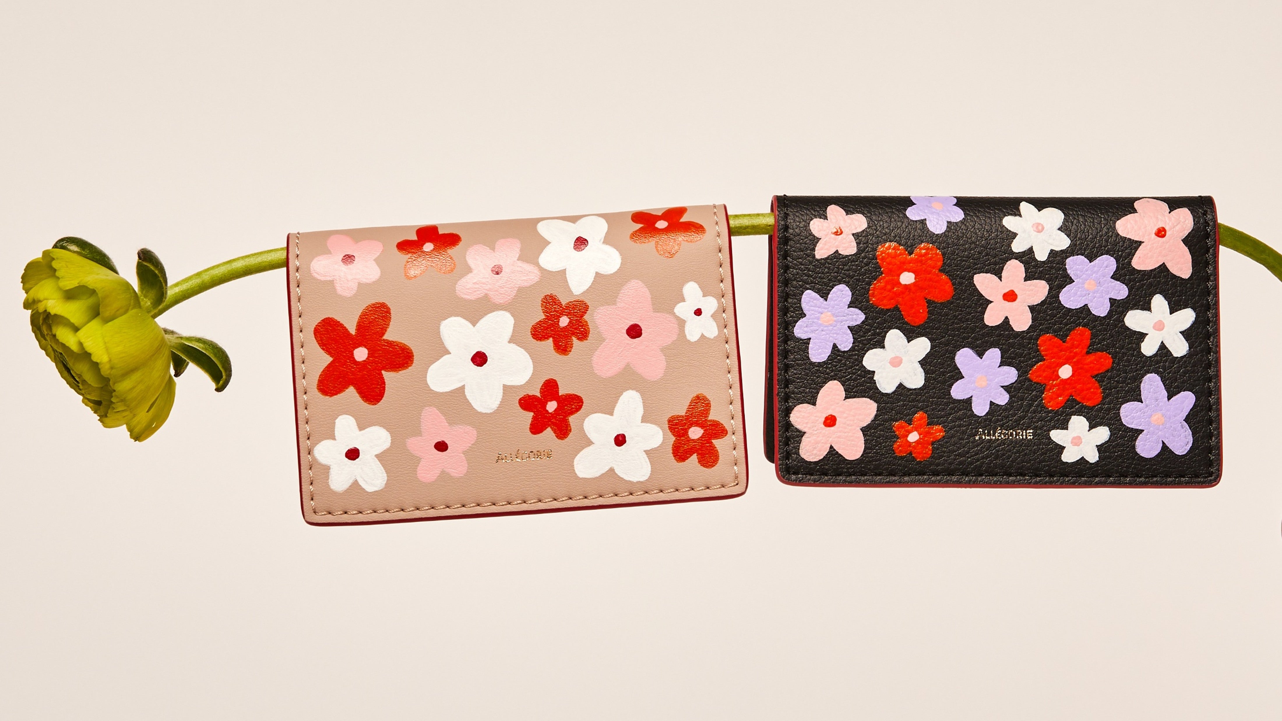 vegan clutch hand painted by independent artist