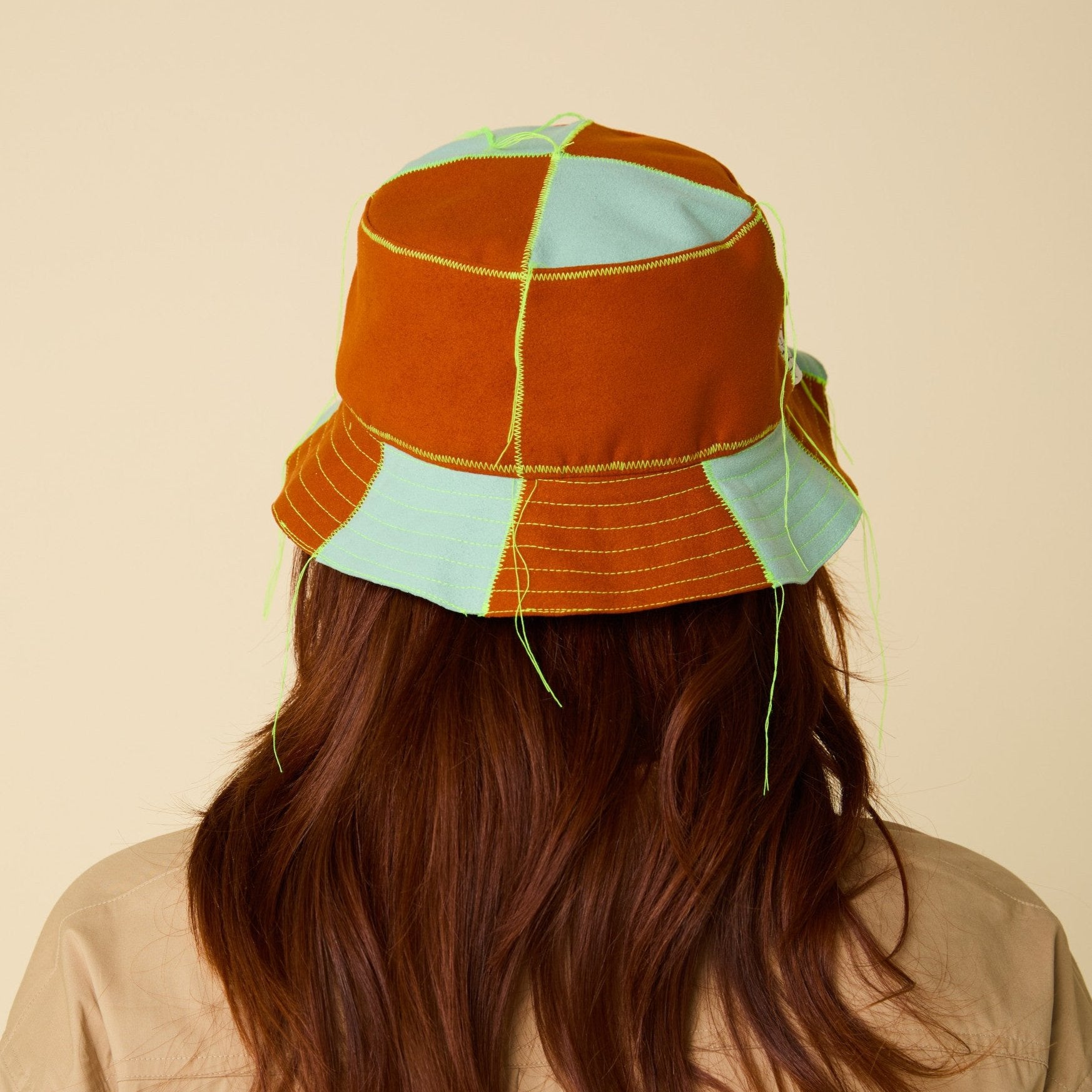 A x F: Color-Blocked Bucket Hat, "Sunset"