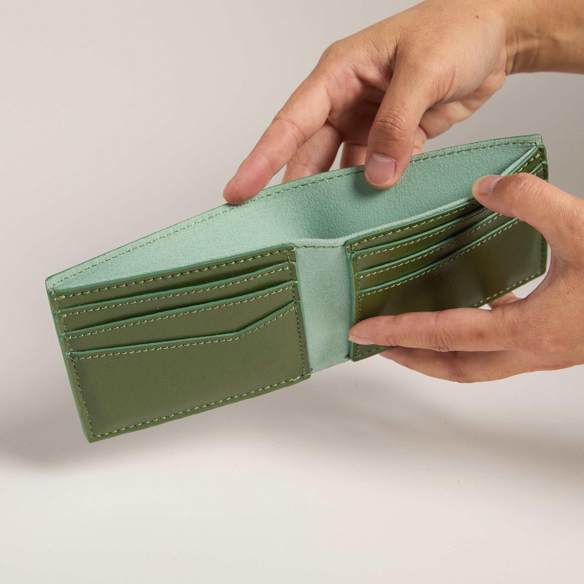 Cactus Bifold Wallet (Seaglass)