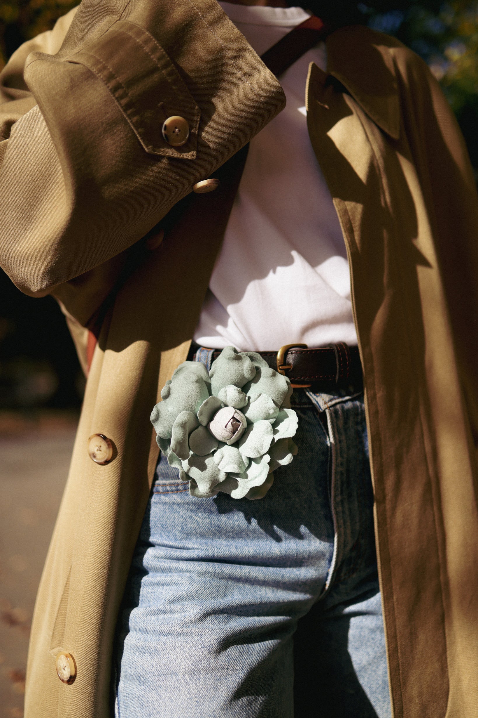 Camelia Flower Brooch