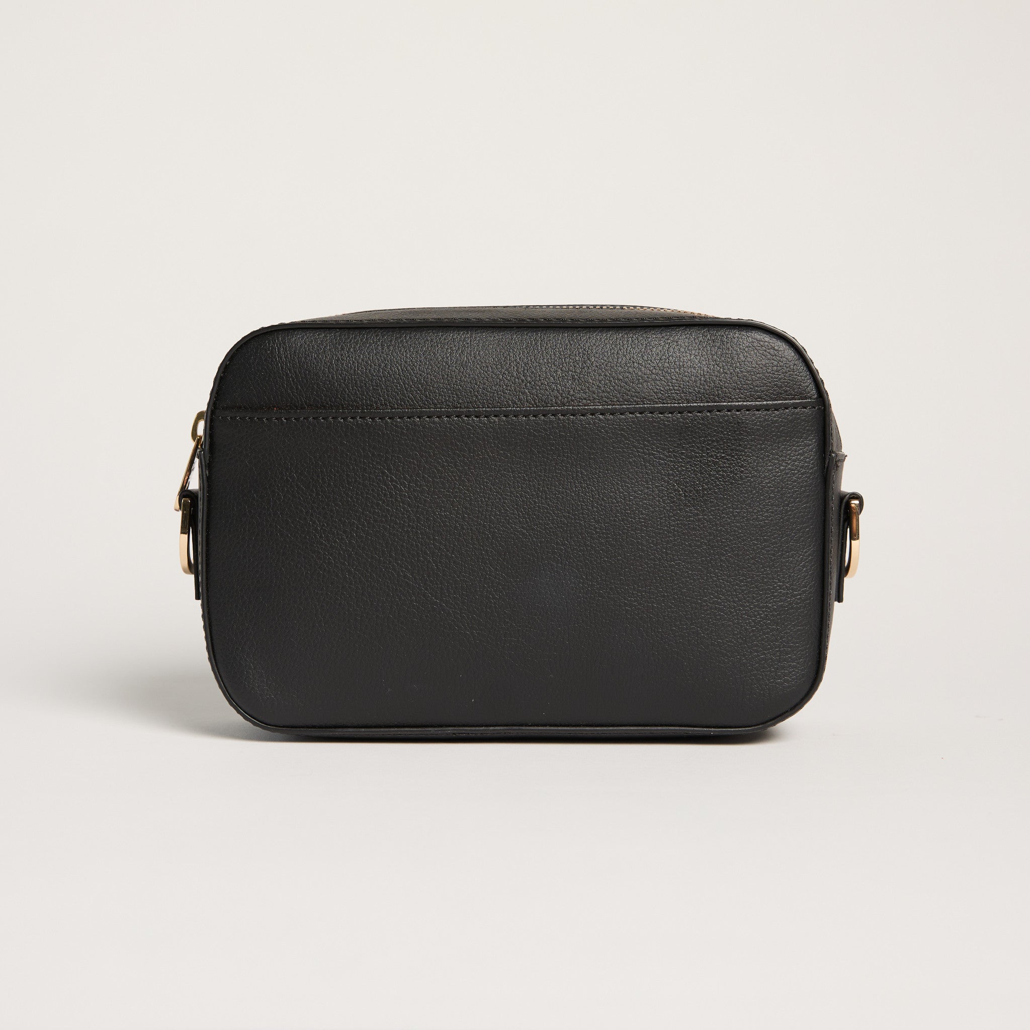 vegan apple leather crossbody bag black