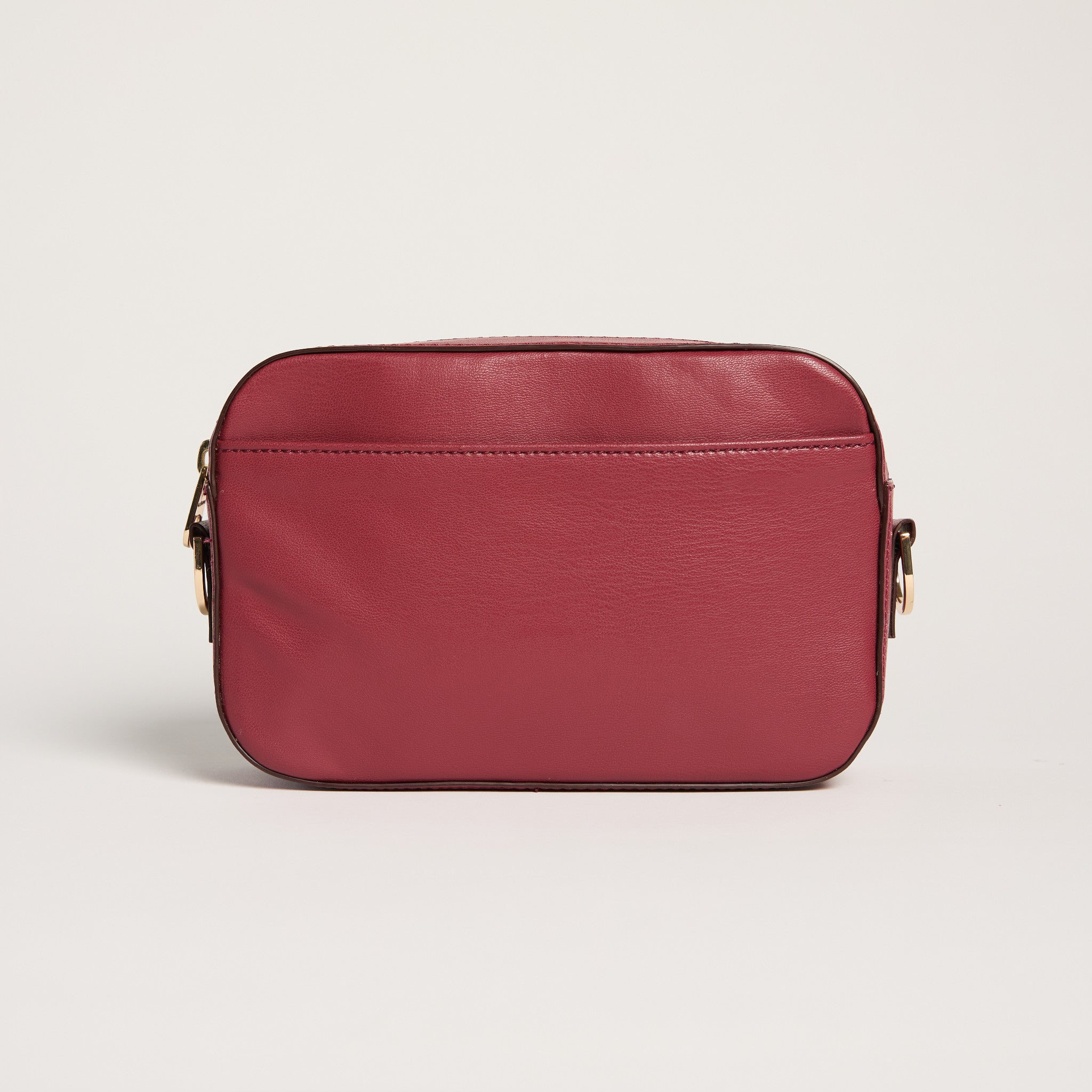 vegan apple leather crossbody bag in wine 