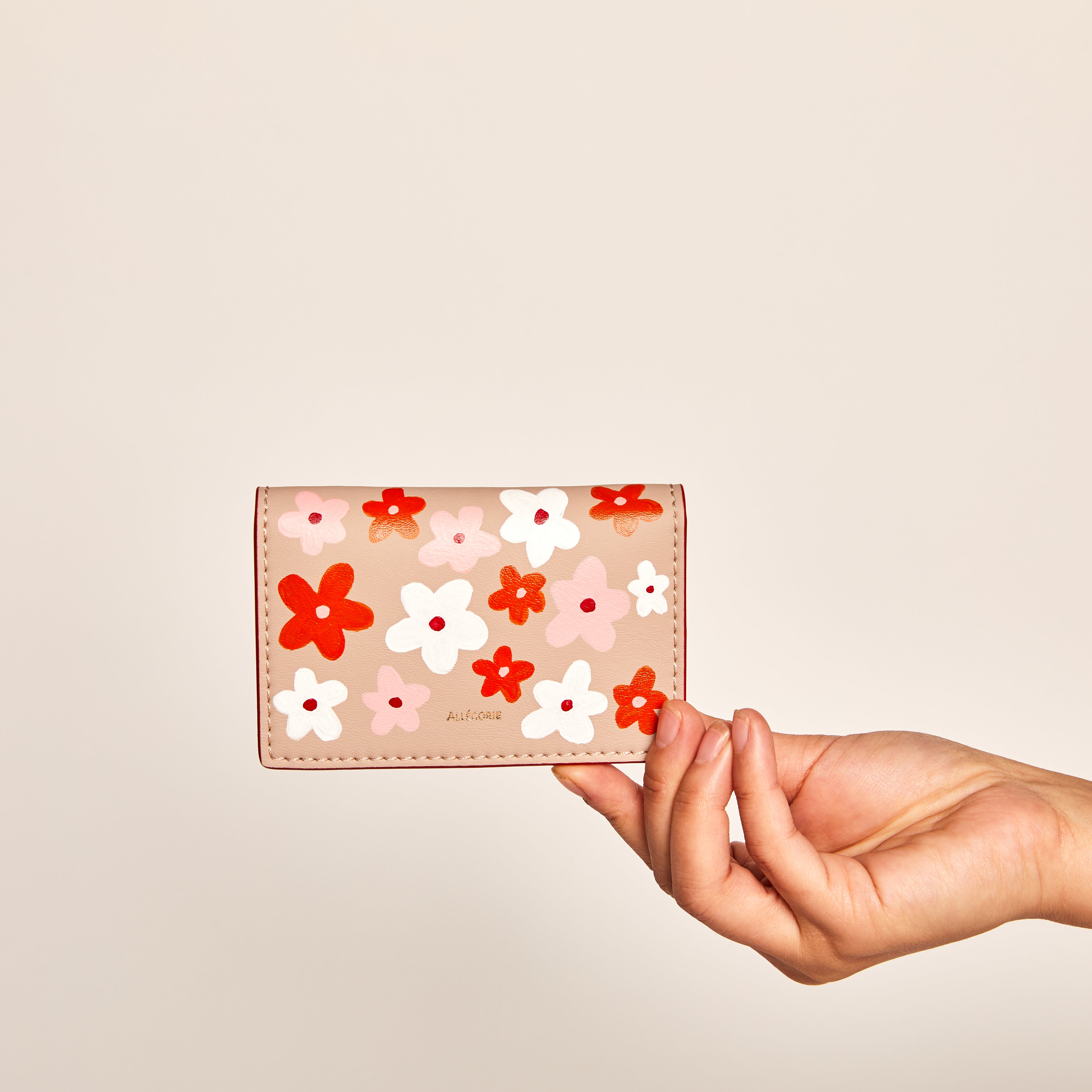 Allégorie X Nicole Steacy: "Daisies" Cardholder (Pink)